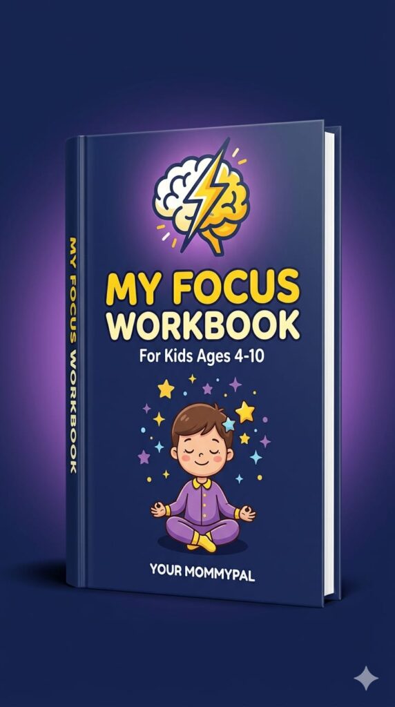 My Focus Workbook for Kids — Printable Activity Workbook for Ages 4-10 by YOUR MOMMYPAL